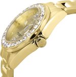Invicta Women's Pro Diver Crystal Accented 18k Ion-Plated Stainless Steel Watch - Image 4